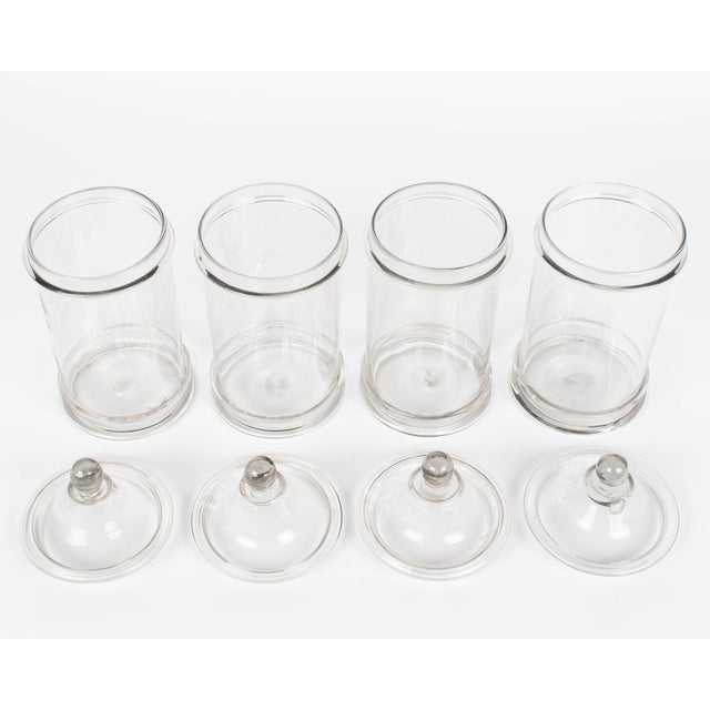French Glass Apothecary Jars or Canisters For Sale - Image 4 of 5