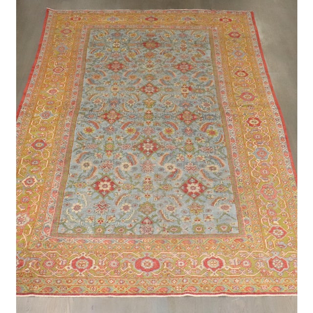 Textile Antique Zabihi Collection Persian Mahal Rug - 7'8" x 12'1" For Sale - Image 7 of 10