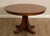 High Quality American Made Solid Oak Round Top Pedestal Dining Table, Includes Two Leaves. Finish #53
