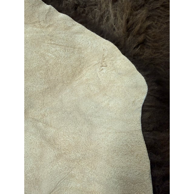 6ft 8in × 8ft Buffalo Pelt, Winter Woolly For Sale - Image 4 of 12