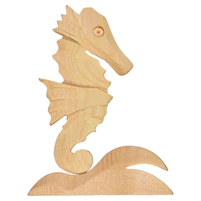 2020s Fernando Codognotto, Sea Horse Wooden Sculpture, 2026, Wood For Sale - Image 5 of 5