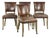 Vintage Cowhide Leather and Wood Dining Chairs, Set of 4 For Sale