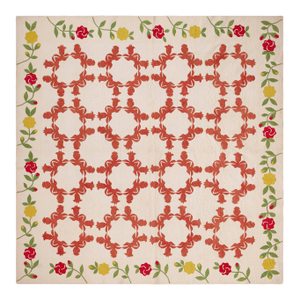 Nazmiyal Collection Antique American Quilt Textile