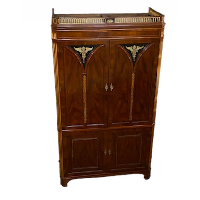 1970s Vintage John Widdicomb Imperial Style Armoire For Sale - Image 11 of 11