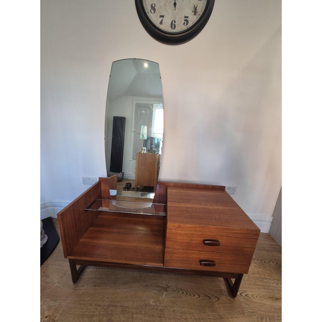 Mid-Century Modern Mid-Century Teak G Plan Quadrille Dressing Table by Roger Bennett for E. Gomme, 1960s For Sale - Image 3 of 12