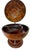 The VTG Italian Old World Globe Bar is a vintage original piece that stands at 22 inches tall, featuring a hinged design...