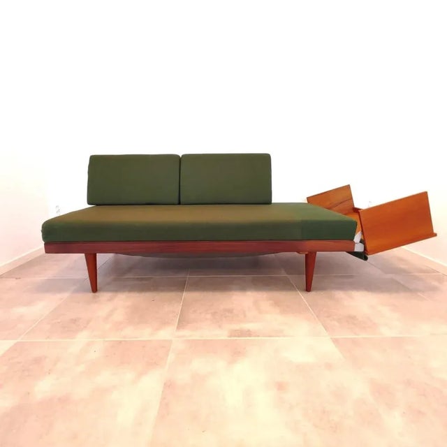 1970s Swanette Sofa Bed Relling Series by Haldor Vik and Ingmar for Svene, Norway, 1960s For Sale - Image 5 of 10