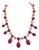 Bochic "Capri" Vintage Ruby, Amethyst & Sapphire Necklace 18K Gold & Silver For Sale