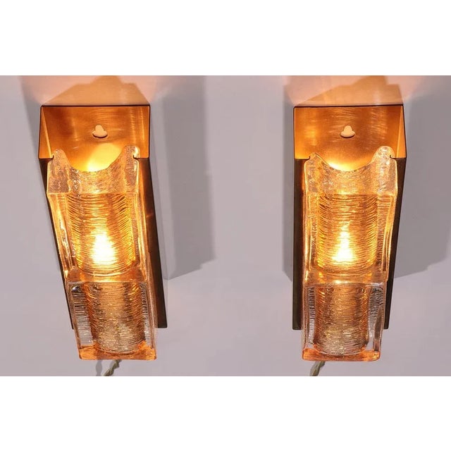 Danish Atlantic Double Wall Lamp from Vitrika, 1970s, Set of 2 For Sale - Image 9 of 14