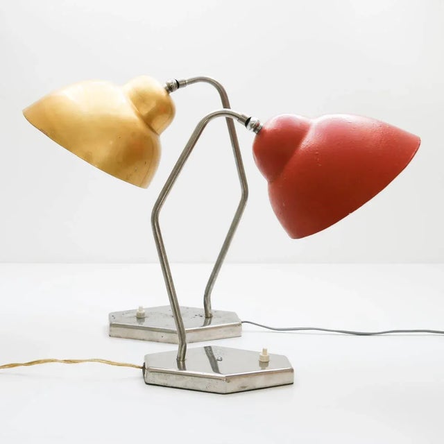 Mid-Century Red Table Lamp from Inkop, 1960s For Sale - Image 6 of 8