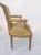 French Provincial 1930s Bergere With Period Tapestry Woven Fabric Chair For Sale - Image 3 of 12
