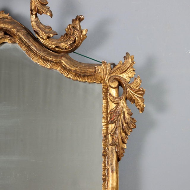 Carved and Gilded Wooden Mirror For Sale - Image 5 of 13