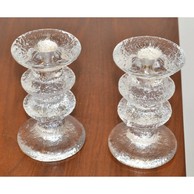 Pair Timo Sarpaneva Festivo Candlesticks for Iittala Finland Scandinavian Modern For Sale - Image 12 of 13