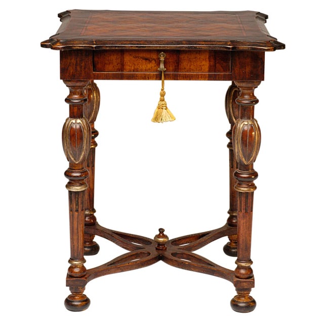 Tuscan Italian Neoclassic Sansovino Lamp Table For Sale - Image 3 of 3