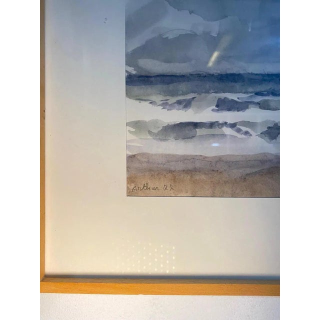 Edouard Arthur, Bretagne II, Watercolor, 1977 For Sale - Image 4 of 8