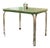 1950s Mid-Century Modern Virtue Brothers Green Formica & Tubular Chrome Dining Table For Sale