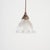 Glass Antique Reclaimed Glass Pendant Light from Holophane, 1940s For Sale - Image 7 of 7
