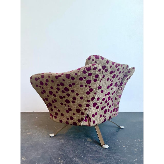 Contemporary Vintage Italian Biomorphic Lounge Chair For Sale - Image 3 of 12