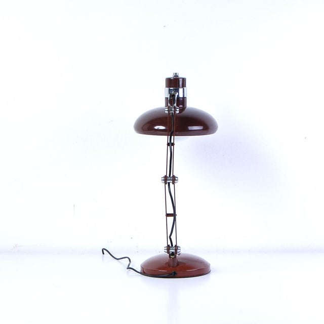 Industrial Style Iron Table Lamp, Italy, 1960s For Sale - Image 4 of 16