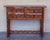 Vintage Catalan Spanish Carved Walnut Console Table, 1920 For Sale - Image 6 of 16