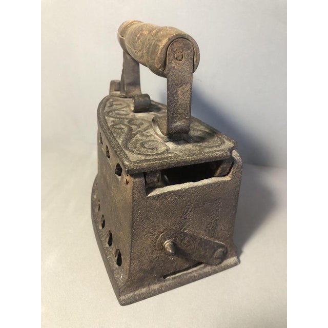 Antique Cast Iron Charcoal Griddle For Sale - Image 6 of 14