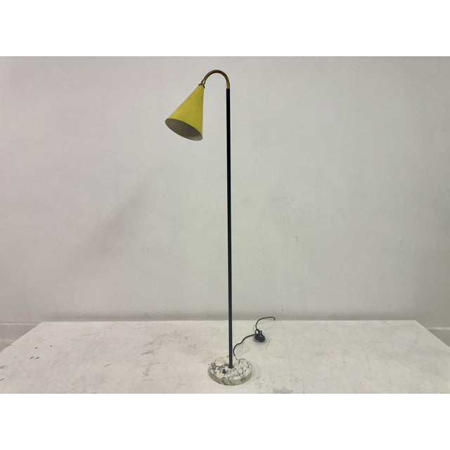 Italian Floor Lamp with Marble Base, 1960s For Sale - Image 6 of 15