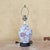 Late 20th Century Vintage Chinoiserie Floral Porcelain Table Lamp With Hand-Painted Botanical Design For Sale - Image 5 of 18