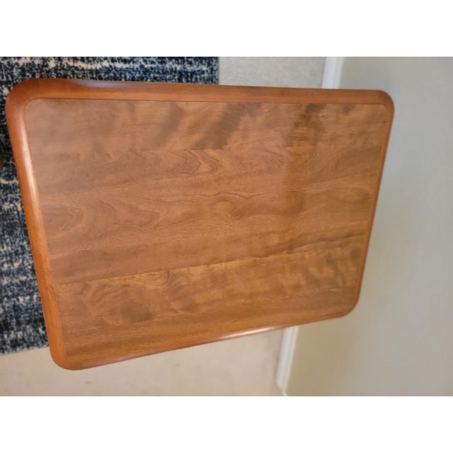 Vintage Ethan Allen Solid‑wood Side Table For Sale - Image 10 of 10