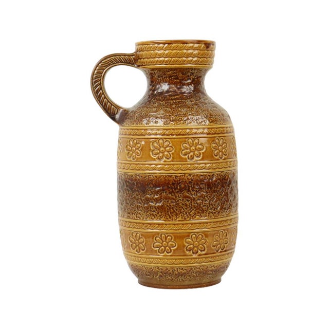 Vintage West German Ceramic Floral Vase from Bay Keramik, 1960s For Sale - Image 9 of 10