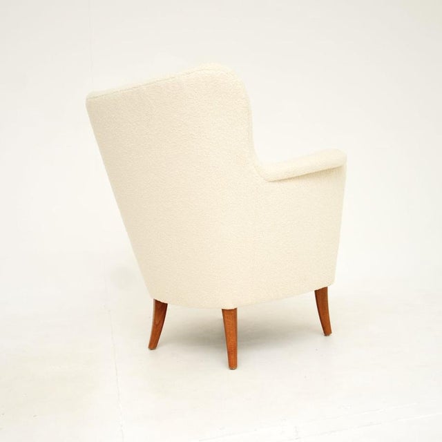 Mid-Century Modern Vintage Swedish Lounge Chair by Carl Malmsten for O.H. Sjögren, 1950s For Sale - Image 3 of 9