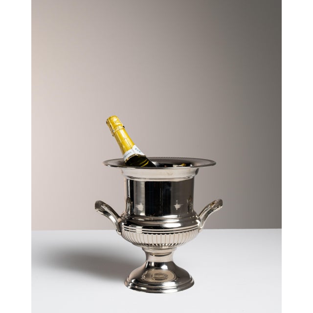 Mid 20th Century France Neoclassical Silver Ice Bucket For Sale - Image 9 of 15