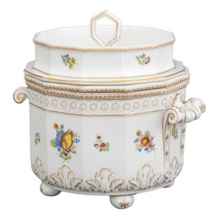 Nymphenburg Porcelain Ice Cream Cooler Pail, 19th Century For Sale