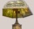 An Early 20th C Original Miller Table Lamp Dogwood Pattern Slag Glass Shade For Sale - Image 9 of 15
