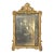 Antique French Ornate Gilt Metal Photo Frame With Original Military Portrait For Sale