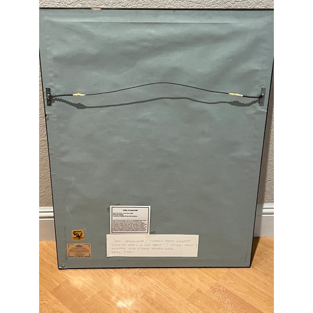 Early 20th Century Vintage Original Monotype Etching "Guan Yin Wears a New Dress" John Gruenwald For Sale - Image 9 of 10