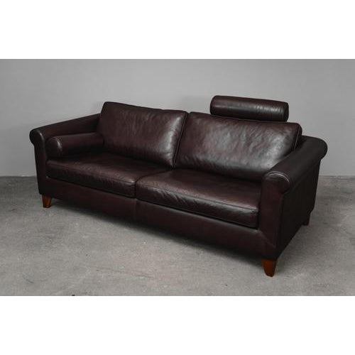 Vintage Sofa in Leather For Sale - Image 4 of 18