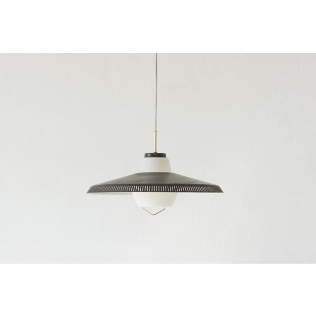 Black Model P415 Pendant Light by Bent Karlby for Lyfa, 1960s For Sale - Image 8 of 8