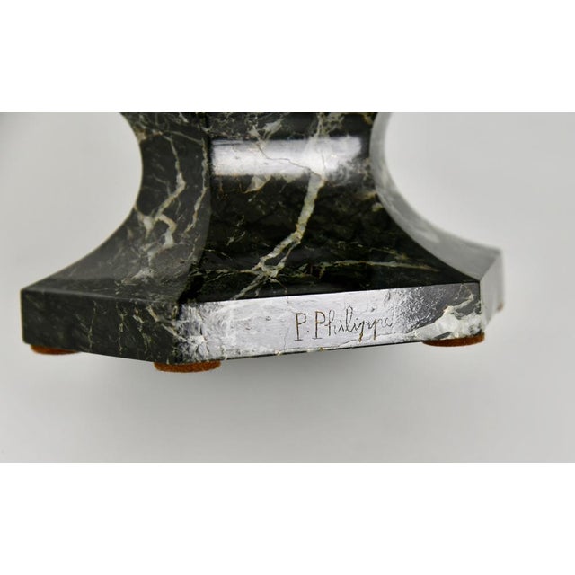 Paul Philippe, Art Deco Awakening Sculpture, 1920, Bronze on Marble Base For Sale - Image 9 of 12