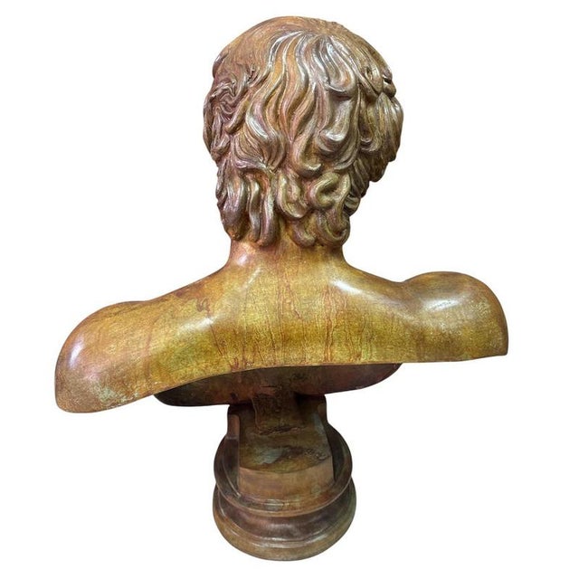 Bronze Antinous Sculpture, 2000s For Sale - Image 3 of 8
