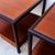 Brown 1950s Michael Taylor for Baker Restored Teak & Mahogany Side Tables For Sale - Image 8 of 14