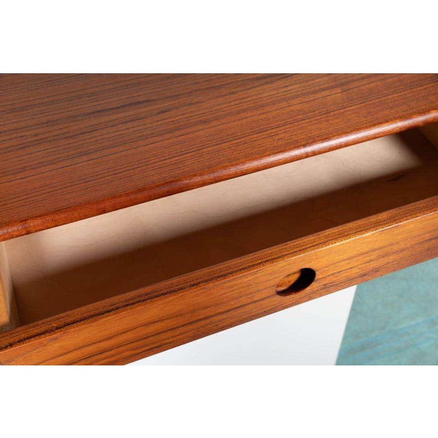 Mid-Century Minimalist Teak Wall Mirror and Console by Kai Kristiansen, Set of 2 For Sale - Image 14 of 18