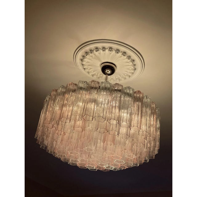 Large Murano Glass Chandelier For Sale - Image 4 of 6