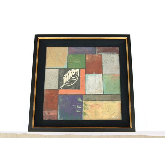 Jodi Reeb-Myers Information/Linear Abstract Mixed-Media & Collage Artwork - A Pair For Sale - Image 12 of 18