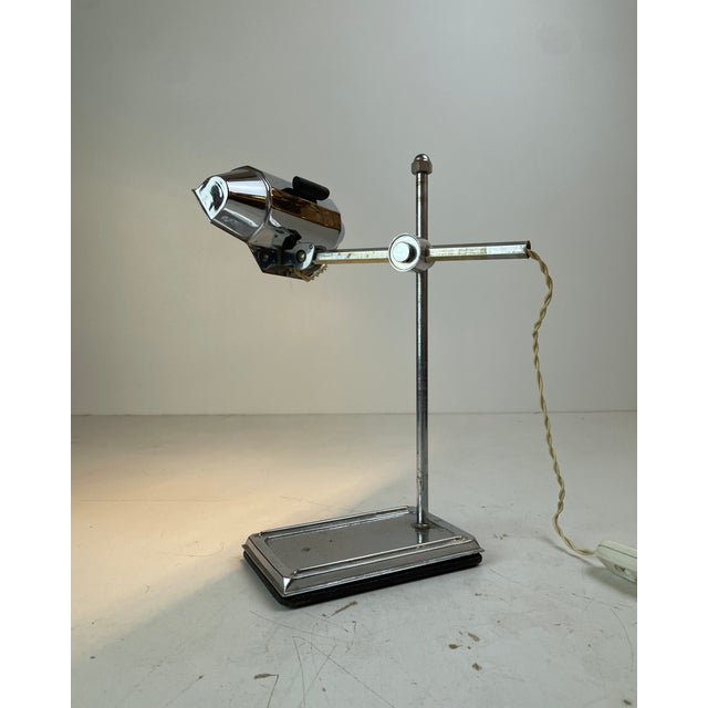Dactyl, Art-Deco Desk Lamp by Jean Chavanis for Pirouett, France, 1940s For Sale - Image 9 of 18