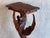 Victorian Antique Victorian Hand Carved Solid Mahogany Dragon or Phoenix Drink Table For Sale - Image 3 of 12