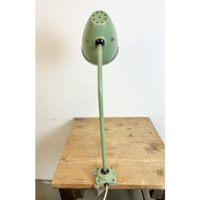 Industrial Green Workshop Table Lamp, 1960s For Sale - Image 18 of 18