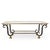Rectangular Crystal and Iron Coffee Table, 1980s For Sale - Image 9 of 9