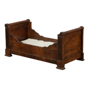 French Louis Philippe Walnut Sleigh Daybed