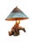 Handcrafted Copper and Sonoran Desert Velvet Mesquite Wood Table Lamp - Organic Modern For Sale - Image 11 of 18