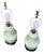 1970s Pair of Vintage Chinese Porcelain Celadon Vase Lamps For Sale - Image 4 of 7